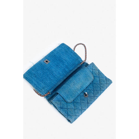 Chanel Denim Fringe CC Crossbody Chain shoulder Bag - Picture 6 of 9